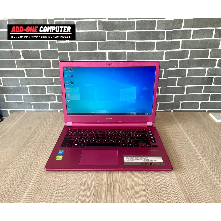 โน๊ตบุ๊ค(สินค้ามือสอง) Acer Aspire V5-54204G50 / INTEL Core i5-4200U / 4GB DDR3L / GT 740M / HDD 500