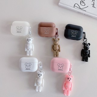 เคสหูฟัง ลายการ์ตูนหมี สําหรับ Apple AirPods Pro2 Pro AirPods 1 2 3 4 สี