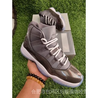 Air Jordan 11 Cool Grey 2021 (คุณภาพสูง) ฟรีถุงเท้า 8HU2