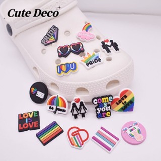 【Cute Deco】กระดุมเรซิ่น รูปก้อนเมฆน่ารัก สีชมพู (10 แบบ) สําหรับตกแต่งรองเท้า Crocs DIY