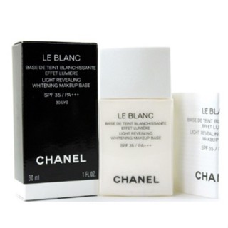 แท้ทั้งร้าน !! แบ่งขายเบสชาแนล CHANEL LE BLANC LIGHT REVEALING WHITENING MAKEUP BASE