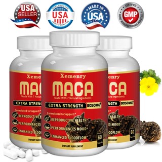 Maca Root Capsules 8050 Mg - Supports Natural Health - Energy - Performance &amp; Mood Supplement - Enhanced Blood Flow