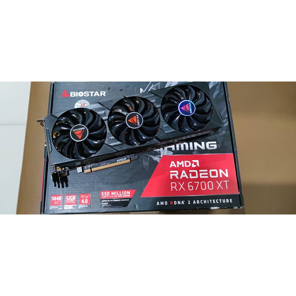 *ประกัน JIB* BIOSTAR RADEON RX6700XT 12GB GDDR6 มือสอง ประกัน JIB ถึง 2024-10-20 2 ปี 6700 XT 6700XT