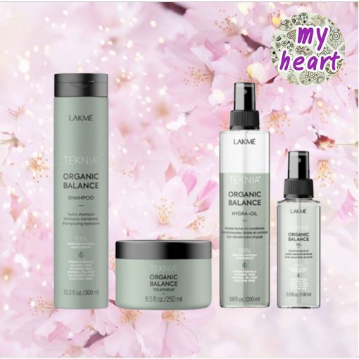 Lakme Teknia Organic Balance Shampoo/Treatment/Hydra Oil/Oil 300/250/200/100 ml. ช่วยทำความสะอาดหนัง