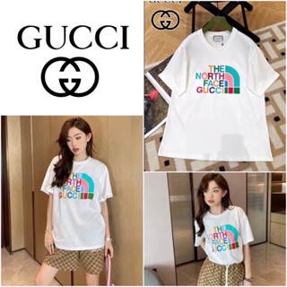 เสื้อยืดแขนสั้น The North Face x Gucci Cotton T-shirt