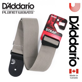 DAddario® สายสะพายกีตาร์ มาตรฐานระดับโลก กว้าง 2 นิ้ว รุ่น Core (Silver) (Polypropylene Guitar Strap) ** Made in Canada **