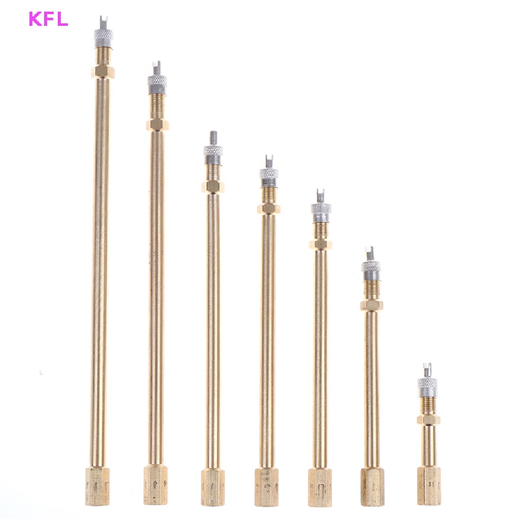 (KFL) รถรถบรรทุกอัตโนมัติทองเหลืองล้อยางวาล์ว Tyre Stem Extension Pole Extender ขายร้อน