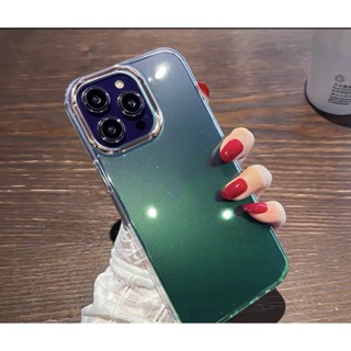 พร้อมส่ง งานใหม่ เคสกากเพชร เคสไล่สี กล้องทอง สำหรับ iPHONE 13/14 / 14PRO / 14PROMAX / 14PLUS เคสกันกระแทก เคสสีม่วง 014