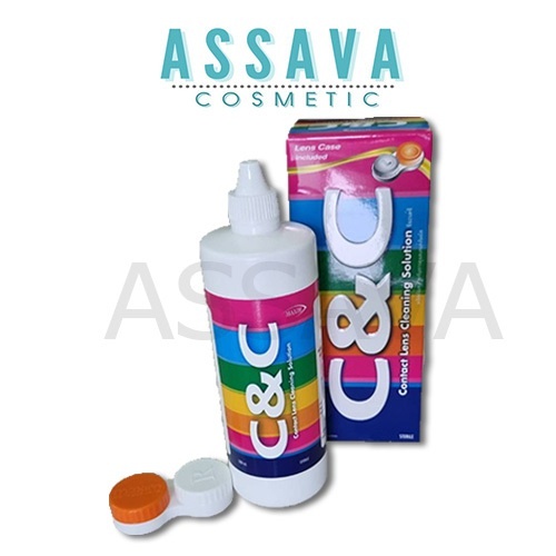 C&C น้ำยาซีแอนด์ซี น้ำยาล้างคอนเทคเลนส์ Contact Lens Cleaning Solution น้ำยาแช่ ล้าง ทำความสะอาด