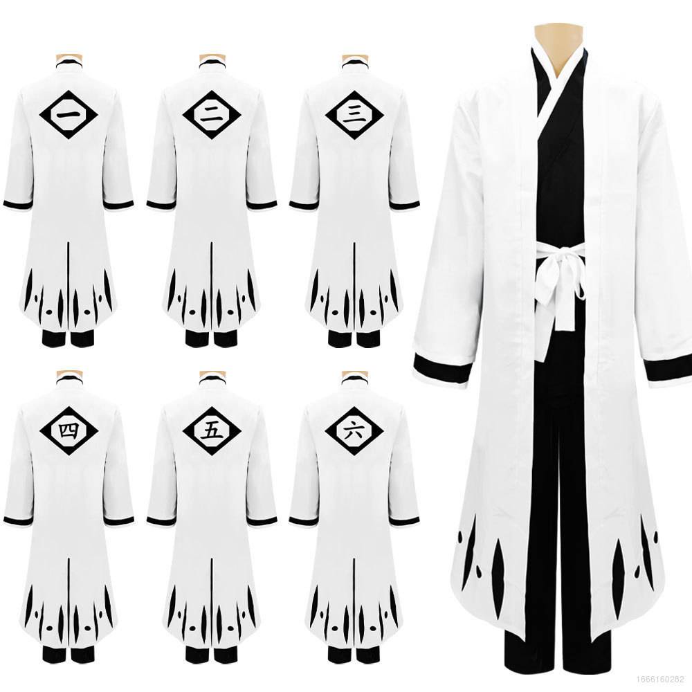 Ag Bleach ชุดเสื้อคลุมกิโมโน แขนยาว กางเกงขายาว ชุดคอสเพลย์ ชุดคอสเพลย์ ชุดยูนิฟอร์มฮาโลวีน 1-6