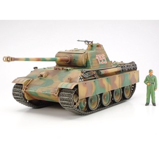 [ชุดโมเดลสเกลประกอบเอง] TAMIYA 35170 1/35 GERMAN PANTHER TYPE G EARLY VERSION โมเดลทามิย่าแท้ model