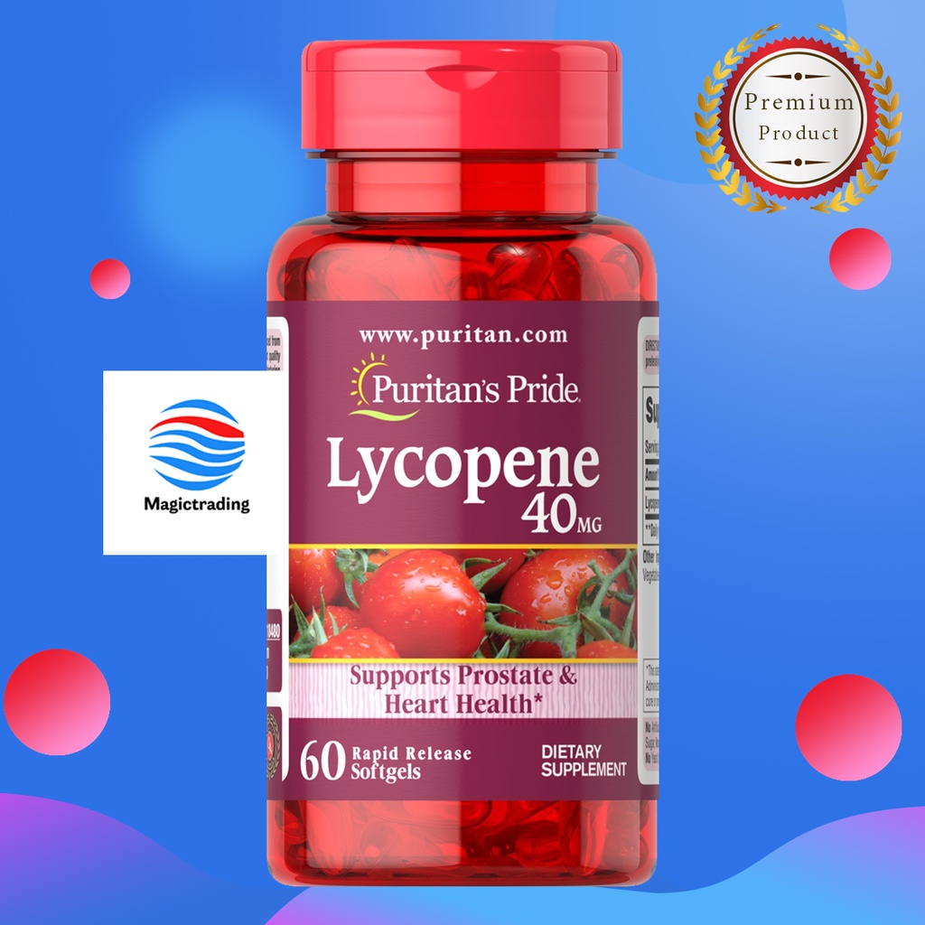 Puritan's Pride Lycopene 40 mg / 60 Softgels
