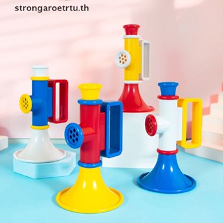 Strongaroetrtu เครื่องดนตรีทรัมเป็ต หลากสี ของเล่นเสริมการเรียนรู้เด็ก