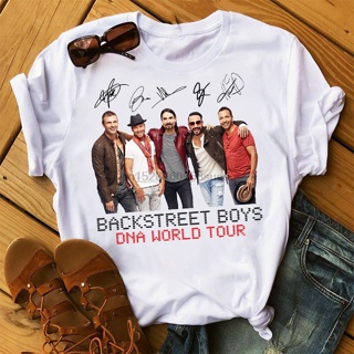 เสื้อผ้าผชเสื้อยืด พิมพ์ลาย Backstreet Boys World สําหรับเด็กผู้ชายS-5XL