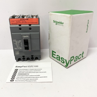 Schneider ชไนเดอร์ Electric Easy Pack EZC100N 3P 60A EZC100F 3P 100A เบรกเกอร์ ของแท้ 100%