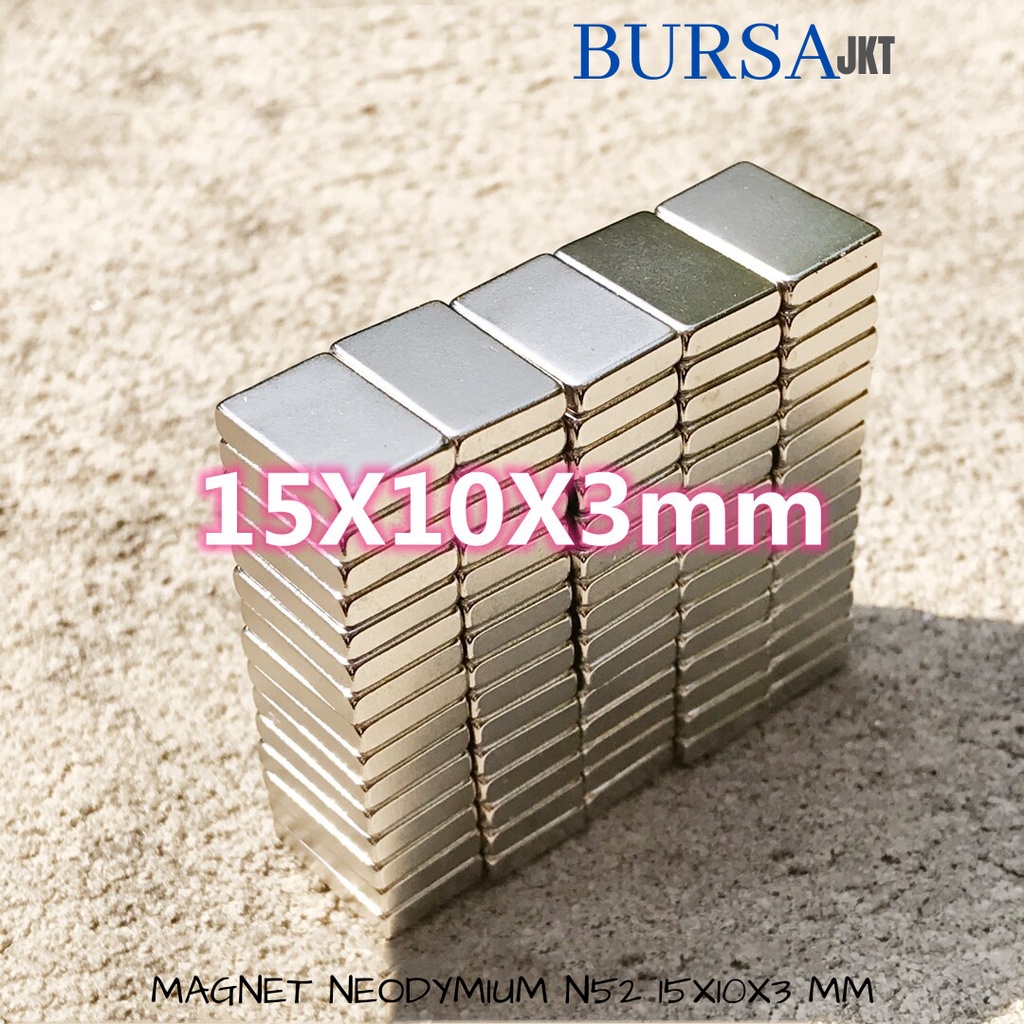 MAGNET ที่แข็งแกร่ง SUPER STRONG N52 NdFeB SQUARE BAR 15X10X3 MM