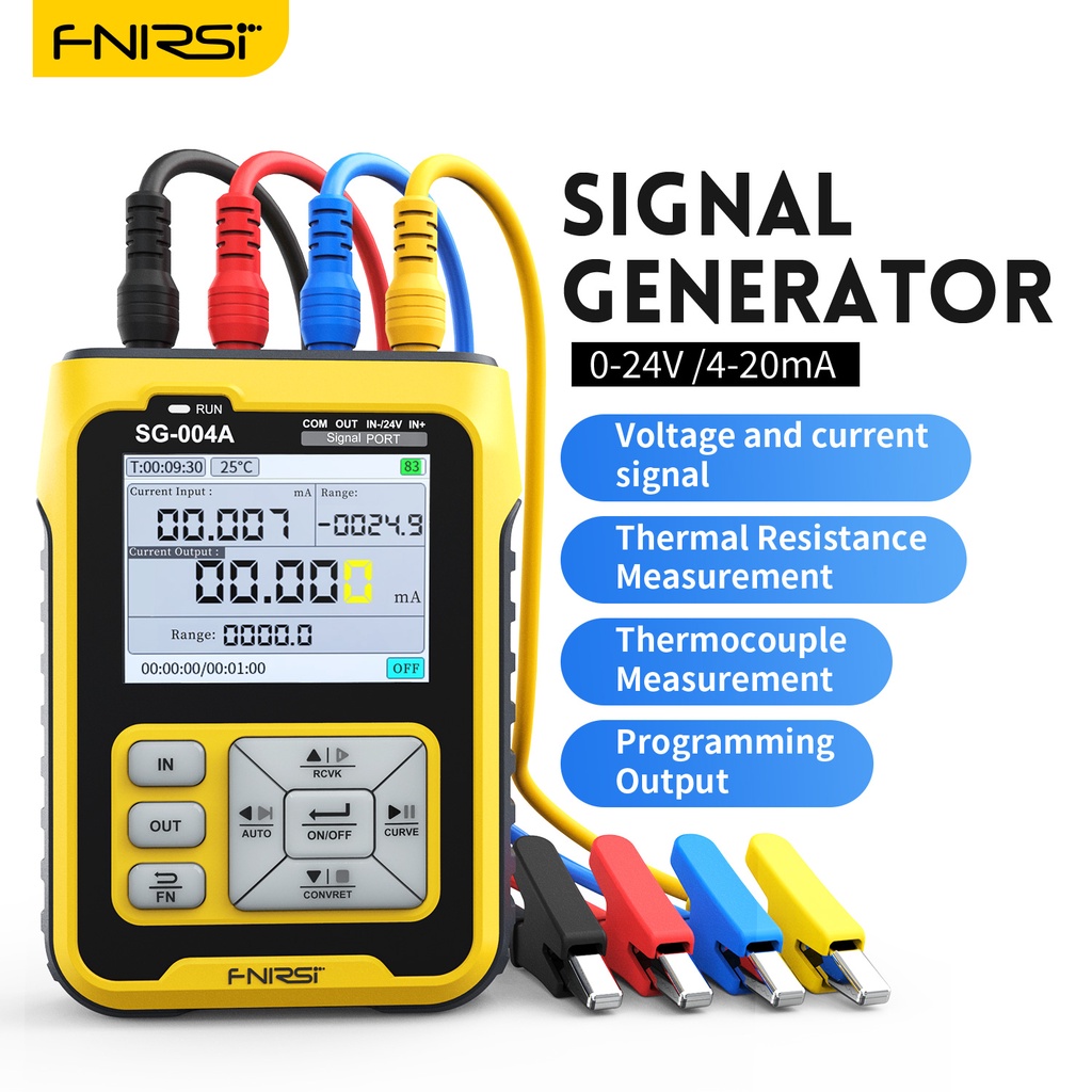 Fnirsi SG-004A 4-20mA เครื่องกําเนิดสัญญาณมัลติฟังก์ชั่น PT100 Thermocouple ความต้านทานความดันเครื่องส่งสัญญาณกระบวนการ Calibrator