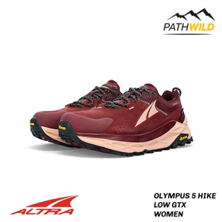 รองเท้า ALTRA OLYMPUS 5 HIKE LOW GTX WOMEN สี MAROON รองเท้าเทรลระยะไกล ช่วยซัพพอร์ทเท้าในทุกย่างก้าว พื้น VIBRAM®