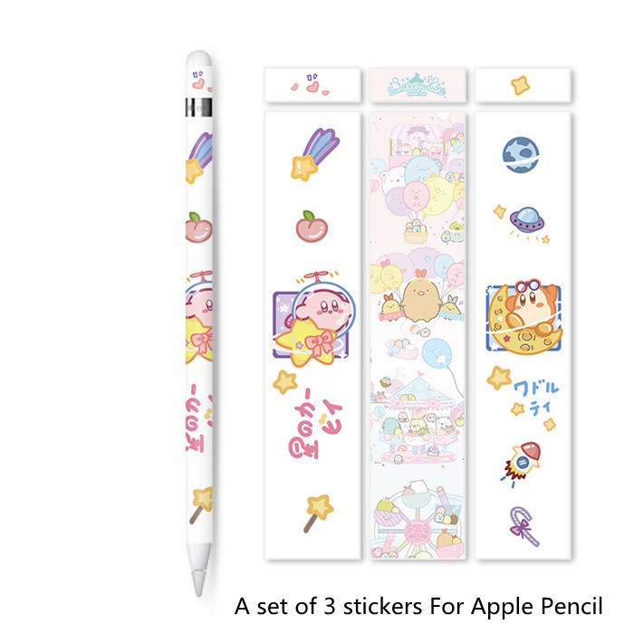 สติกเกอร์ ลายการ์ตูน Kirby sumikko กันลื่น สําหรับ Apple Pencil Gen 2 iPad Gen 1