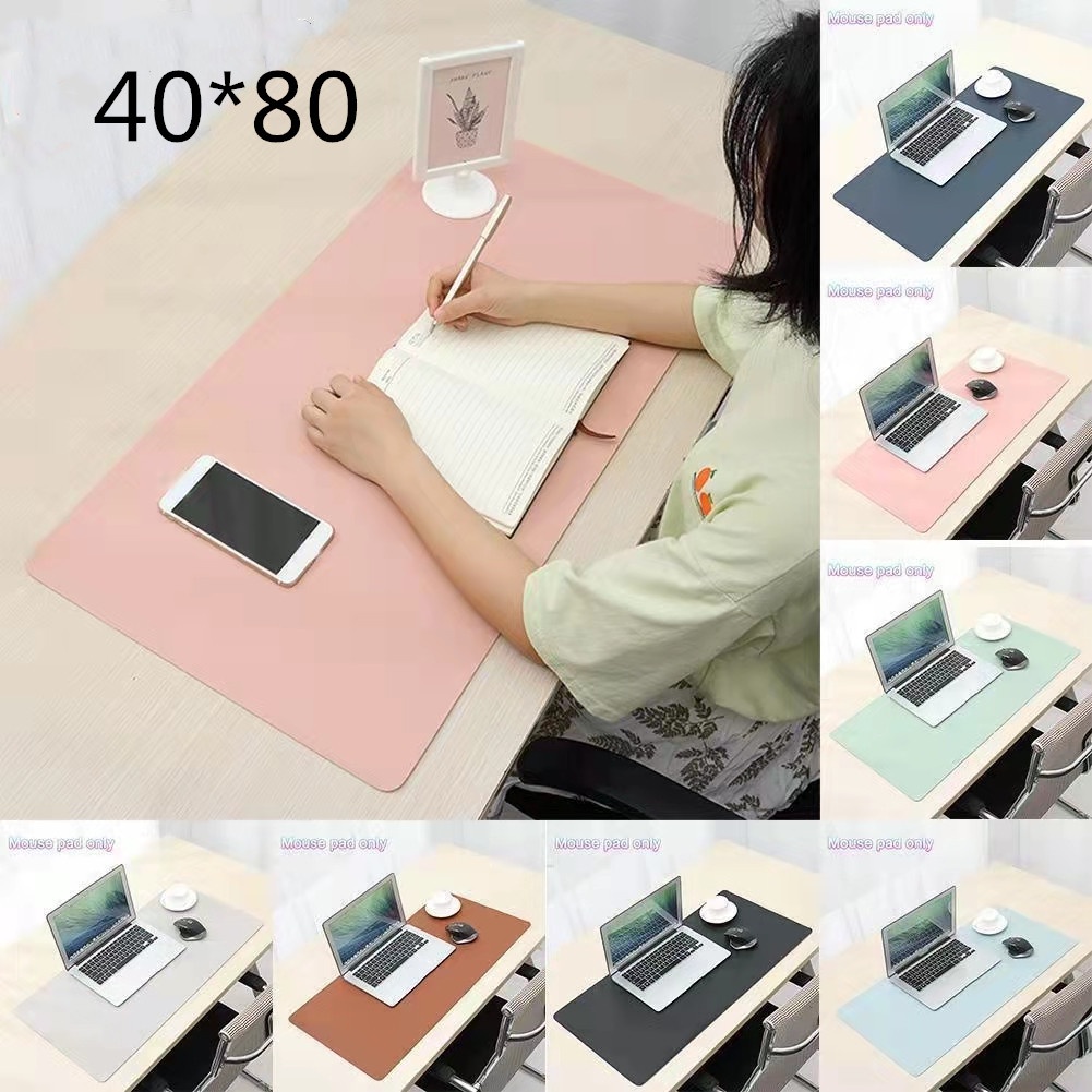 แผ่นรองเมาส์ ขนาด 60x30 ซม.80x40 ซม แผ่นรองเมาส์แบบสปีด ลายมังกร แผ่นรองโต๊ะสำนักงานสีล้วน แผ่นโต๊ะแ