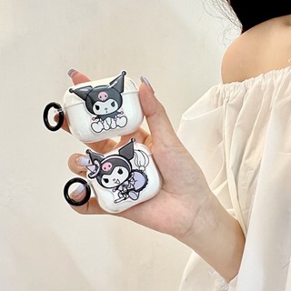 เคสแอร์พอด เคสairpods เคสการ์ตูนน่ารัก แบบนิ่ม ลายการ์ตูนคุโรมิ สีโปร่งใส สําหรับ Apple AirPods รุ่น Pro 1 2 3