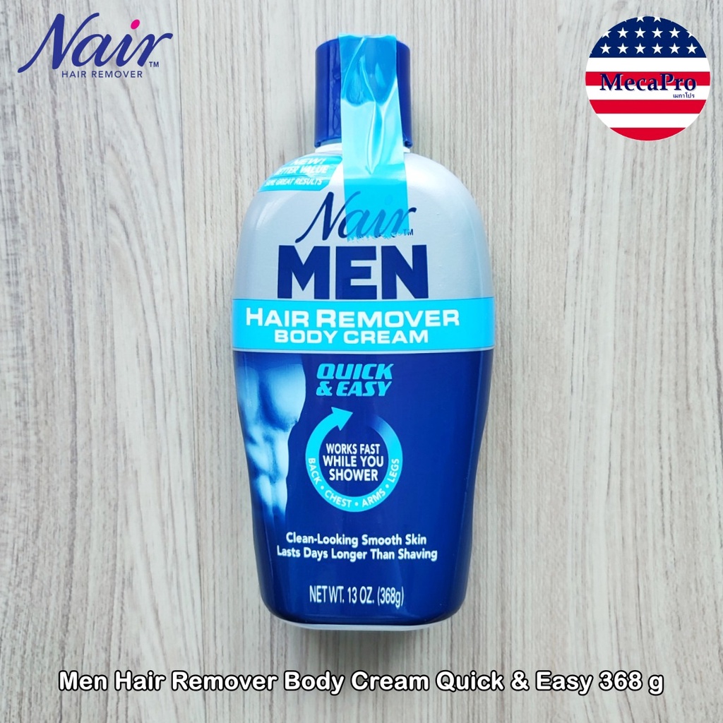 Nair® Men Hair Remover Body Cream Quick & Easy 368 g ครีมกำจัดขนตามร่างกาย ขนแขน ขนขา ขนหน้าอก