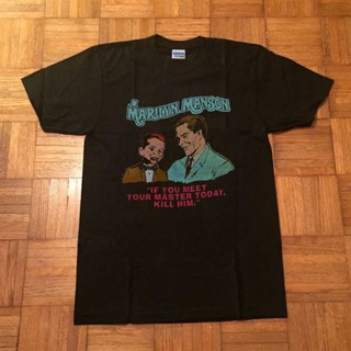 เสื้อผ้าผชเสื้อยืด พิมพ์ลาย Marilyn Manson 1995 ของขวัญS-5XL