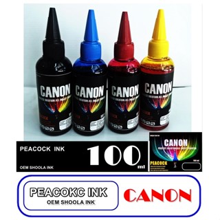 หมึกเติม Precock Canon ขนาด 100 ml.เกรดพรีเมียม ใช้ได้กับเครื่อง Canon ได้ทุกรุ่นให้สีสวยสดสินค้าคุณภาพเทียบเท่าเกรด A