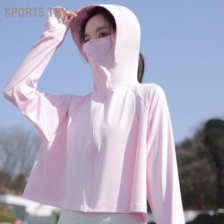 Sports Toy UV Sun Protection Clothing Cooling Sunblock Shirt Long Sleeve Hooded with Mask for Women Hiking Camping