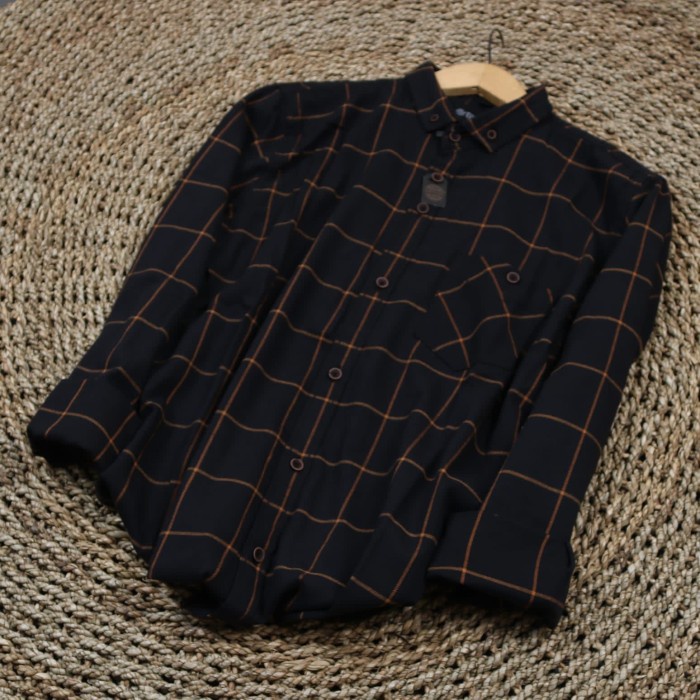 KEMEJA เสื้อเชิ้ตผู้ชาย Premium FLANNEL SHIRT EIGHTY EIGHT LONG SLEEVE MEN F3738 - T1, M ใหม่ล่าสุด 