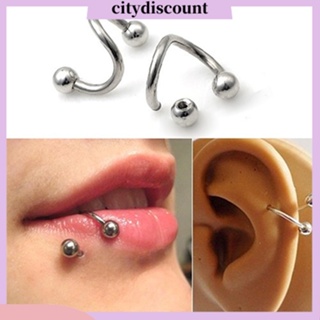 &lt;citydiscount&gt; เครื่องประดับต่างหูแหวนเจาะร่างกายจมูกปากปากคิ้วสําหรับสตรี