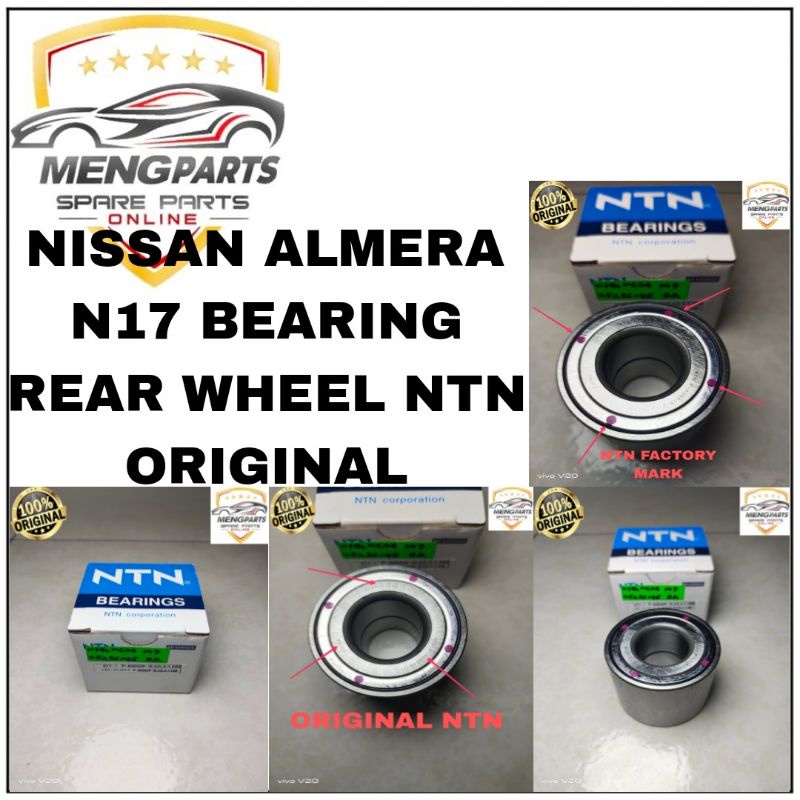 NISSAN ALMERA N17 BEARING REAR WHEEL NTN BEARING TAYAR BELAKANG. AU0509-2LX2LX/L588