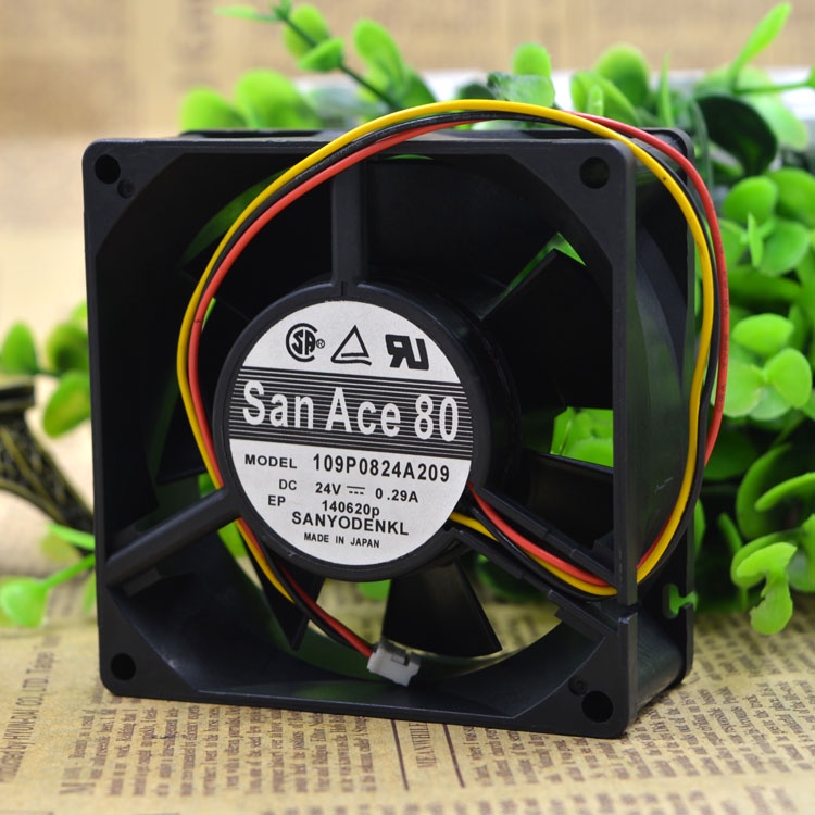 YTH JAPAN 8CM24V INVERTER CASE SPEED DETECTION COOLING FAN 0.29A 109P0824A209