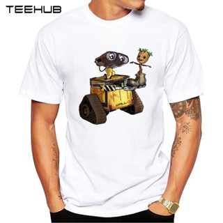 เสื้อยืดเปล่า TEEHUB แฟชั่นใหม่เราเป็นเพื่อนออกแบบผู้ชายเสื้อยืดตลกสกปรกหุ่นยนต์พิมพ์ผู้ชายเสื้อยืดเสื้อแขนสั้น Geek ท็อ