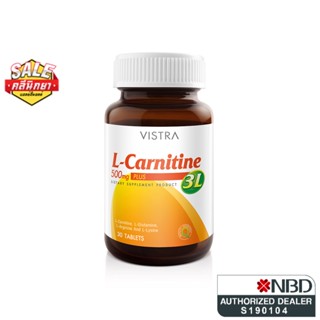 VISTRA L-Carnitine 500mg Plus 3L  วิสทร้า แอล-คาร์นิทีน 500 มก. พลัส 3 แอล  ข้อมูลผลิตภัณฑ์ : แอล-คาร์นิทีน ในรูปแบบฟูมา