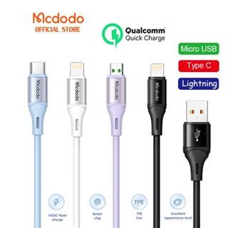 Mcdodo สายชาร์จเร็ว 60W PD USB C เป็น Type C 4A Micro USB 5A Type C 36W PD USB C เป็น L สําหรับ IP 14 Pro Max 13 12 11 Xr 8 7 6s CA-183 184