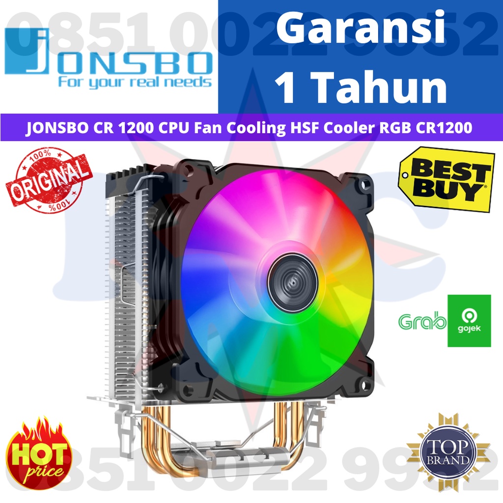 JONSBO CR 1200 พัดลม CPU Cooling HSF Cooler RGB CR1200