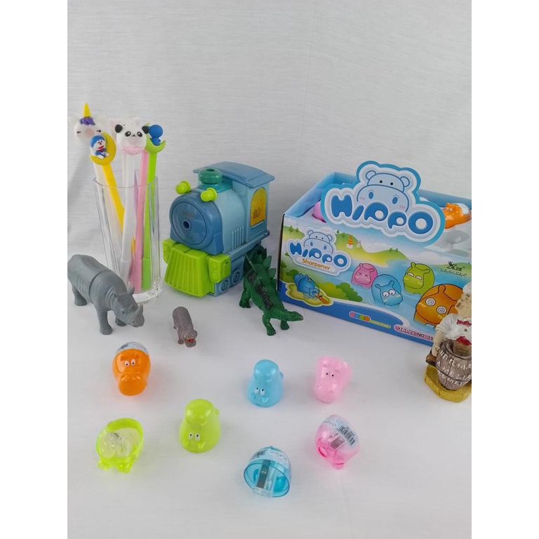 CUTE HIPPO PENCIL SHARPENER CUTE HIPPO-SHAPED SHARPENER