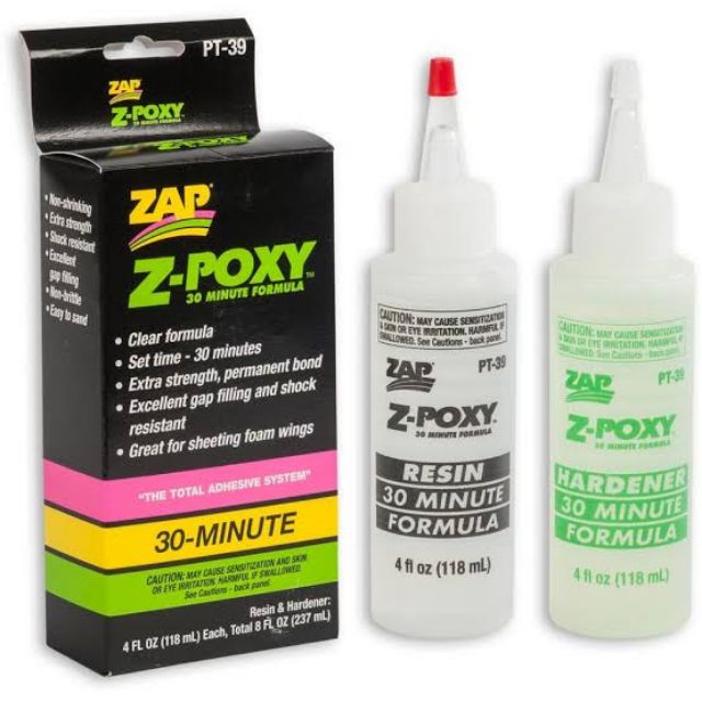 [กาว EPOXY] Z-POXY แบบแห้งเร็ว 5นาที ปานกลาง 15นาที และ แห้งช้า 30นาที