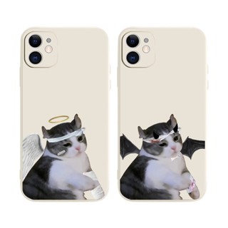 Angel cat เคสไอโฟน iPhone Xr Xs X max 13 11 pro max 12 14 pro 14plus 7 8 เคส 8plus cover 8พลัส นิ่ม 7plus TPU phone case