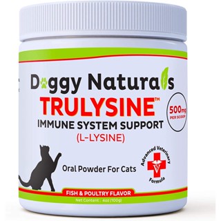 Doggy Naturals - Trulysine ไลซีนเสริมระบบภูมิคุ้มกันแมวทุกช่วงวัยและแมวป่วย แบบผง ขนาด 100 กรัม