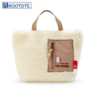 [ส่งตรงจากญี่ปุ่น] Sanrio Hello Kitty Rootote Derivore กระเป๋าทรงโท้ท สีงาช้าง ญี่ปุ่น ตัวละคร Sanrio ใหม่