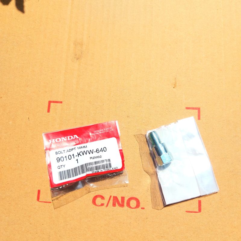 โบลต์ต่อขากระจกมองหลังแท้ สำหรับรถจักรยานยนต์ HONDA ราคาต่อชิ้น สินค้าแท้เบิกศูนย์บริการ HONDA 90101
