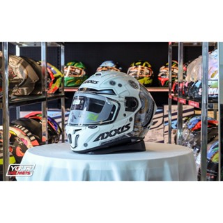 หมวกกันน็อค AXXIS HELMETS รุ่น DRAKEN S BIONIC A0 GLOSS PEARL WHITE