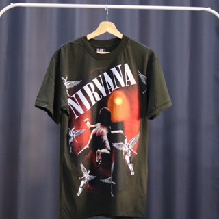 เสื้อวง Nirvana งานใหม่ผ้าฝอก สไตล์วินเทจ (M/L/XL)