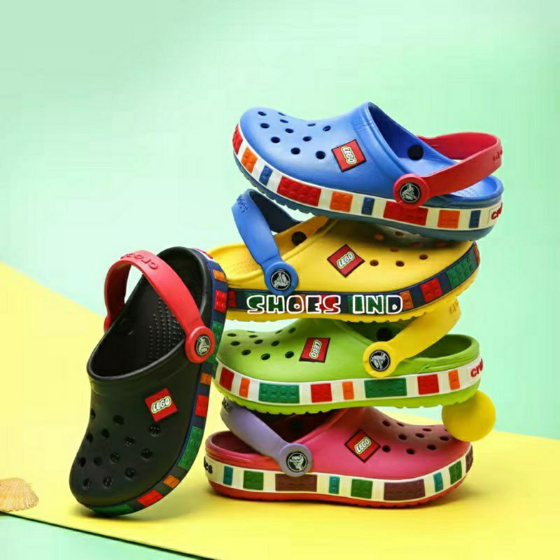 รองเท้าแตะ Crocs Lego Kids สําหรับเด็กชายและเด็กหญิง