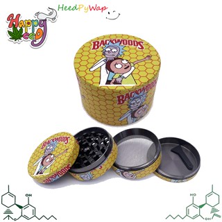 เครื่องบด ที่บด 55mm Backwoods Grinder 4 Parts Aluminum Herbal and Grinding เครื่องบดสมุนไพร ที่บดสมุนไพร เครื่องบดมือ