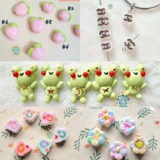 ลูกปัดแฮนด์เมค ลูกปัดกลม Handmade DIY Polymer clays สมายลี่ (1ชิ้น)