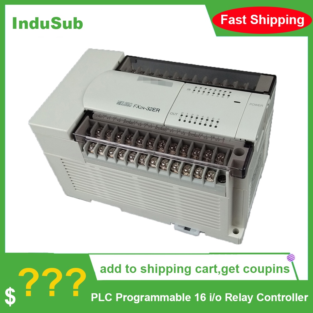 FX2N-32ER FX2N-32ET ใหม่ PLC โปรแกรม 16 i/o รีเลย์คอนโทรลเลอร์