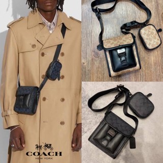 Coach C2600 Classic Logo Canvas CHARTER N/S Crossbody Bag